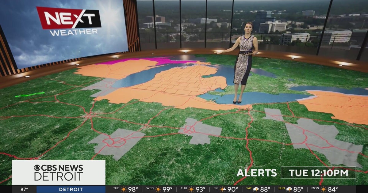 Hot temperatures grip Southeast Michigan
