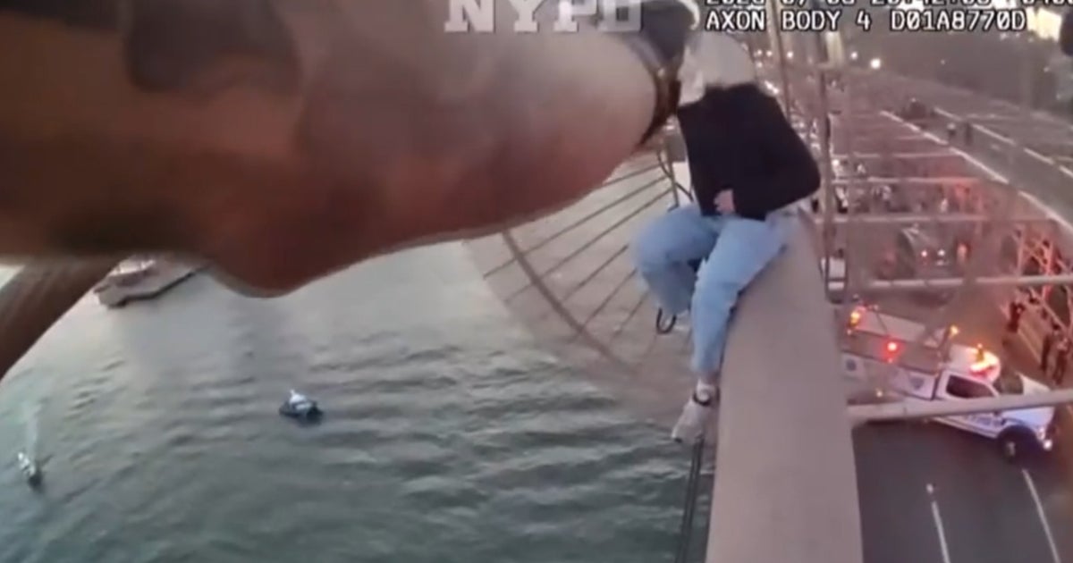 Cop who rescued woman in crisis on Brooklyn Bridge was on his 3rd day with unit