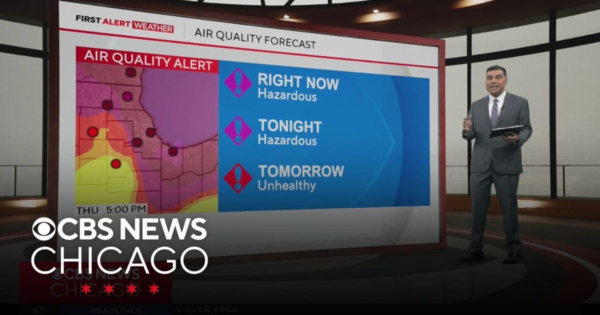 Chicago weather: Dangerous air quality to linger through Friday morning