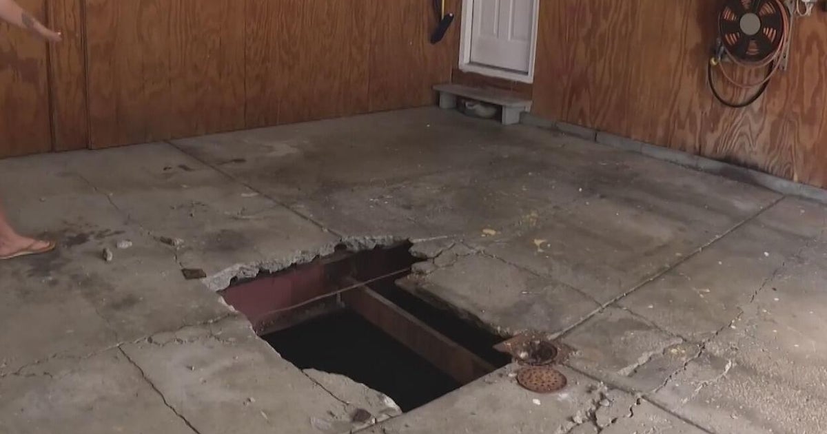 Family discovers large void under garage of their Pennsylvania house ...