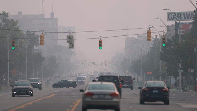 Smoke From Canadian Wildfires Descends On Detroit Area 