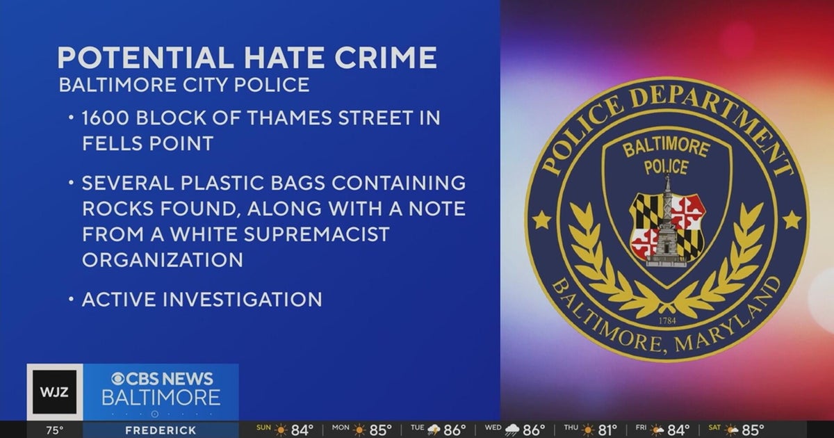 Baltimore Police investigating potential hate crime after KKK note found in Fells Point