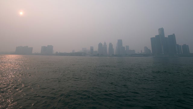 Smoke From Canadian Wildfires Descends On Detroit Area 