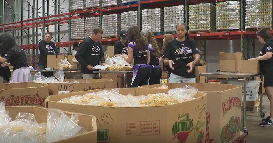 cbsnews.com - Caroline  Foreback - Baltimore Ravens partner with Perdue Farms and Maryland Food Bank to fight hunger