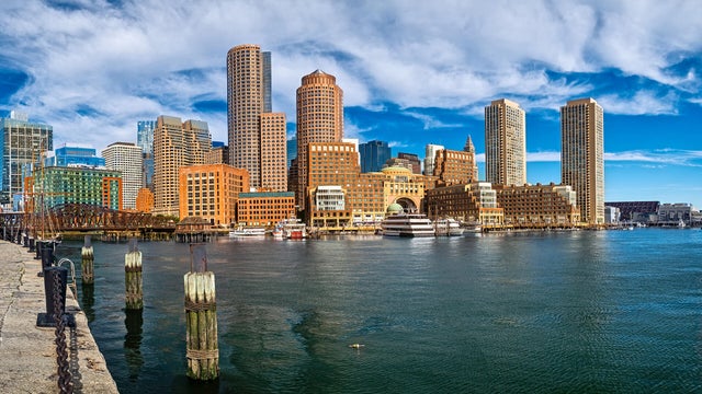Boston Harbor skyline 