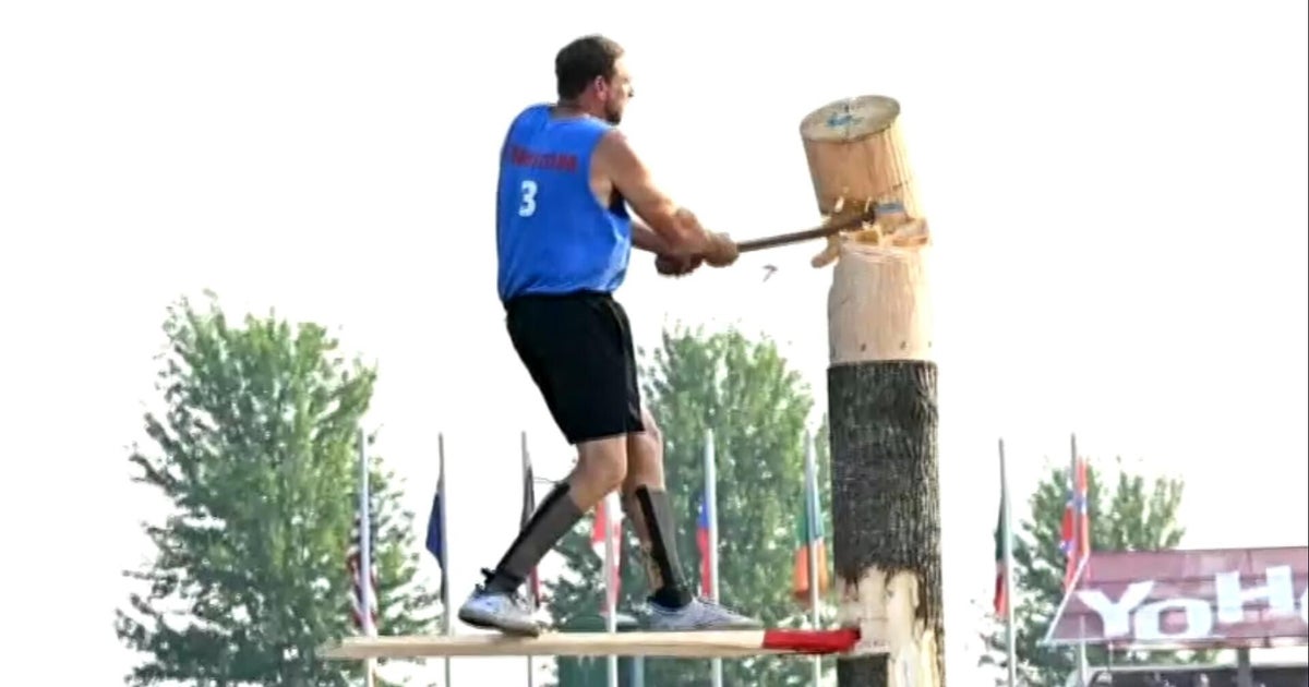 Lumberjacks and lumberjills compete in annual world championships
