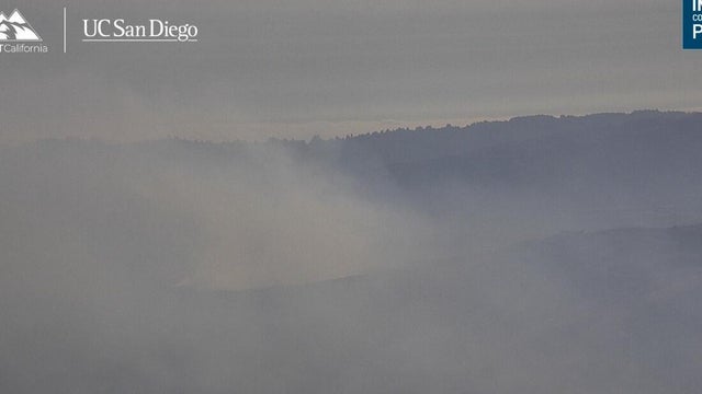 Cal Fire crews were battling the Lover Fire in Santa Clara County 