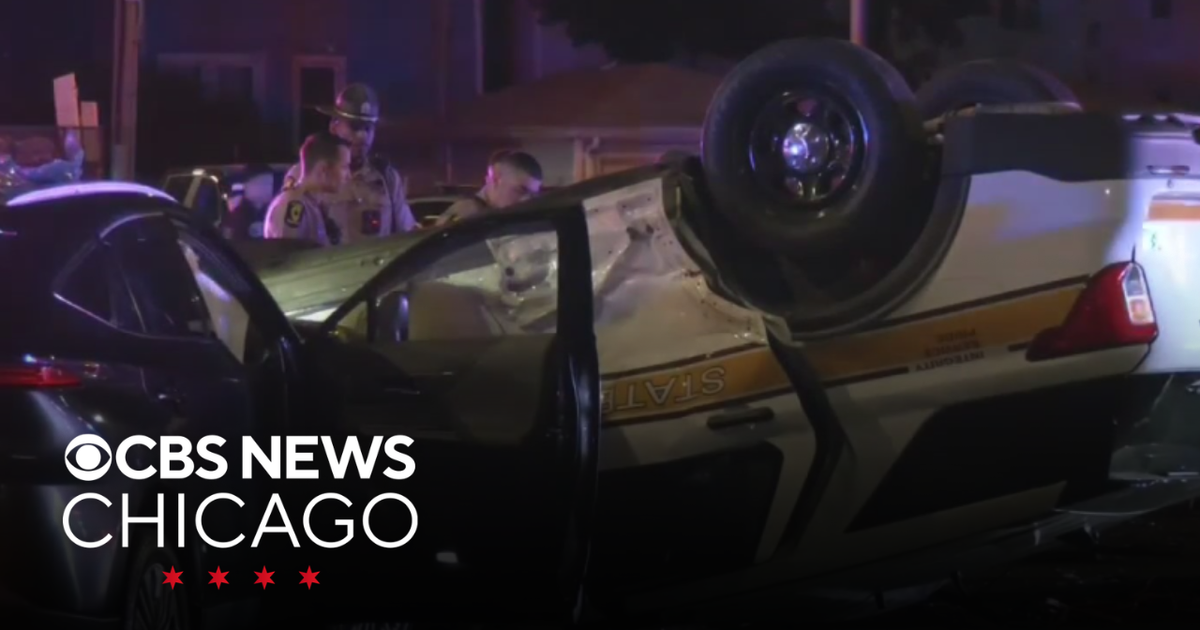 Illinois State Police vehicle overturns after serious crash in Cicero ...