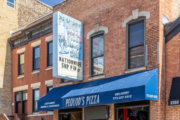 Pequods Pizza in Chicago, IL. 