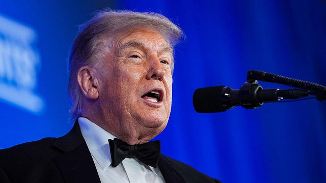 President Trump Delivers Remarks At Re-Scheduled White House Correspondents Dinner 