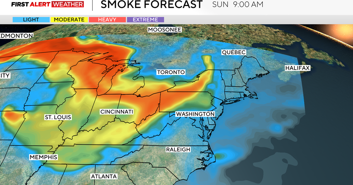 Saturday mostly dry, with wildfire smoke returning to Pittsburgh area overnight