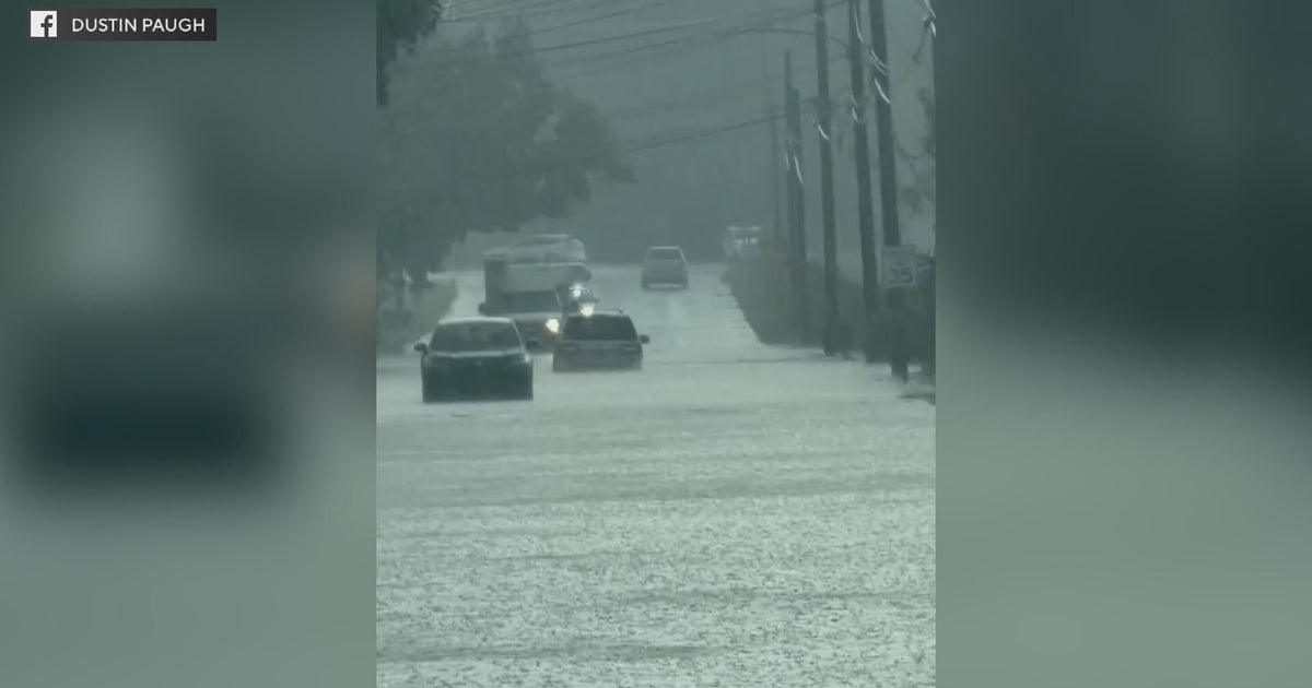 Torrential rain turns roads into rivers in Hammonton, New Jersey: "It was terrifying"