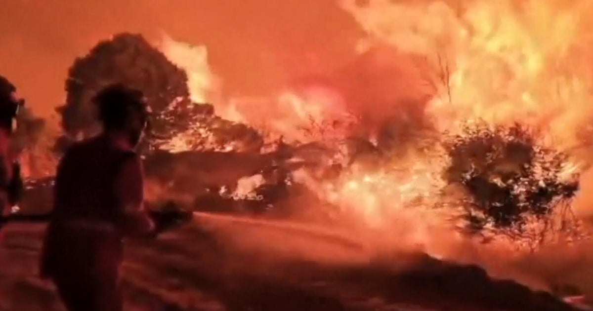 Firestorm burns out of control in Europe