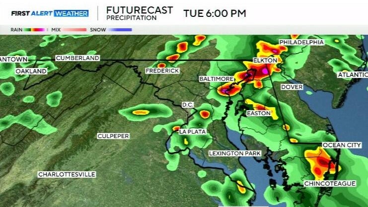 Maryland Braces for Severe Storms, First Alert Issued for Tuesday