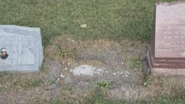 headstone removed 