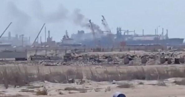 Thumbnail for Iran war appears to expand to Egypt's coast as drones hit gas port
