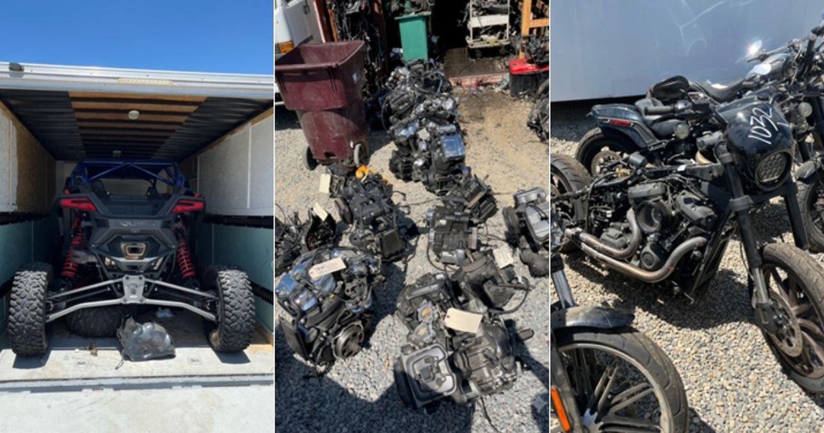 Police recover 50 stolen vehicles at Norco chop shop
