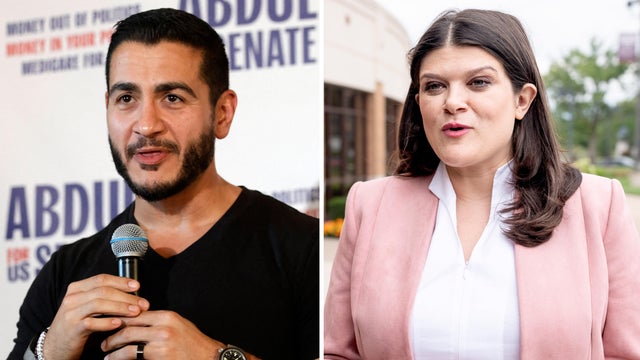 Photos of Dr. Abdul El-Sayed and Rep. Haley Stevens 