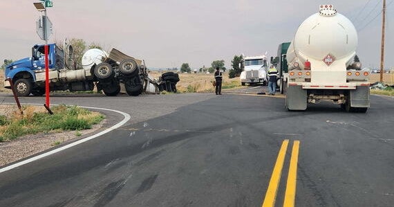 Northern Colorado crash investigated after 2 hazmat semis collide