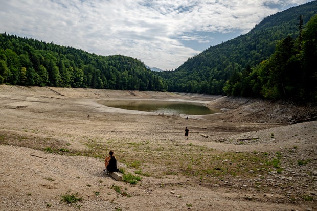 Danube River Levels Drop As Drought And Heat Persist