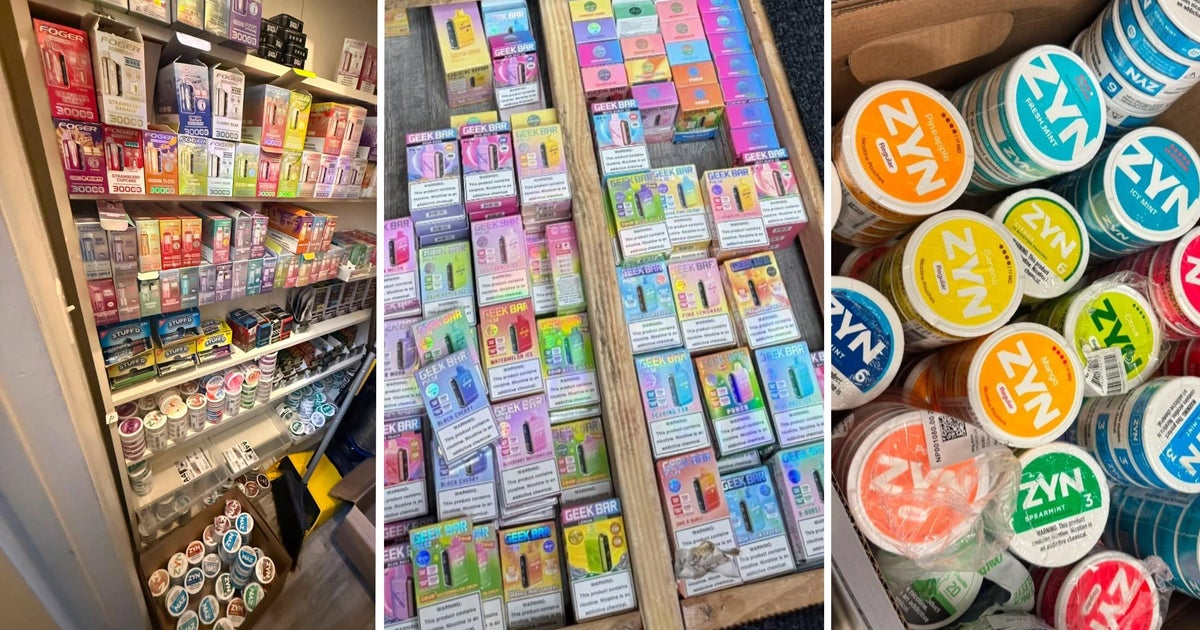 cbsnews.com - Carlos E. Castañeda - Sunnyvale police seize flavored vapes, other illegal products at smoke shops