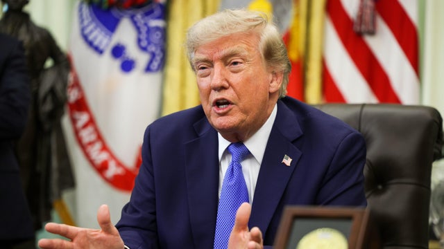 President Trump Speaks From The Oval Office 