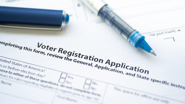 Voter Registration Application document 