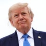 President Trump stops to speak to reporters before boarding Air Force One on Aug. 14, 2026, at Joint Base Andrews in Maryland. 