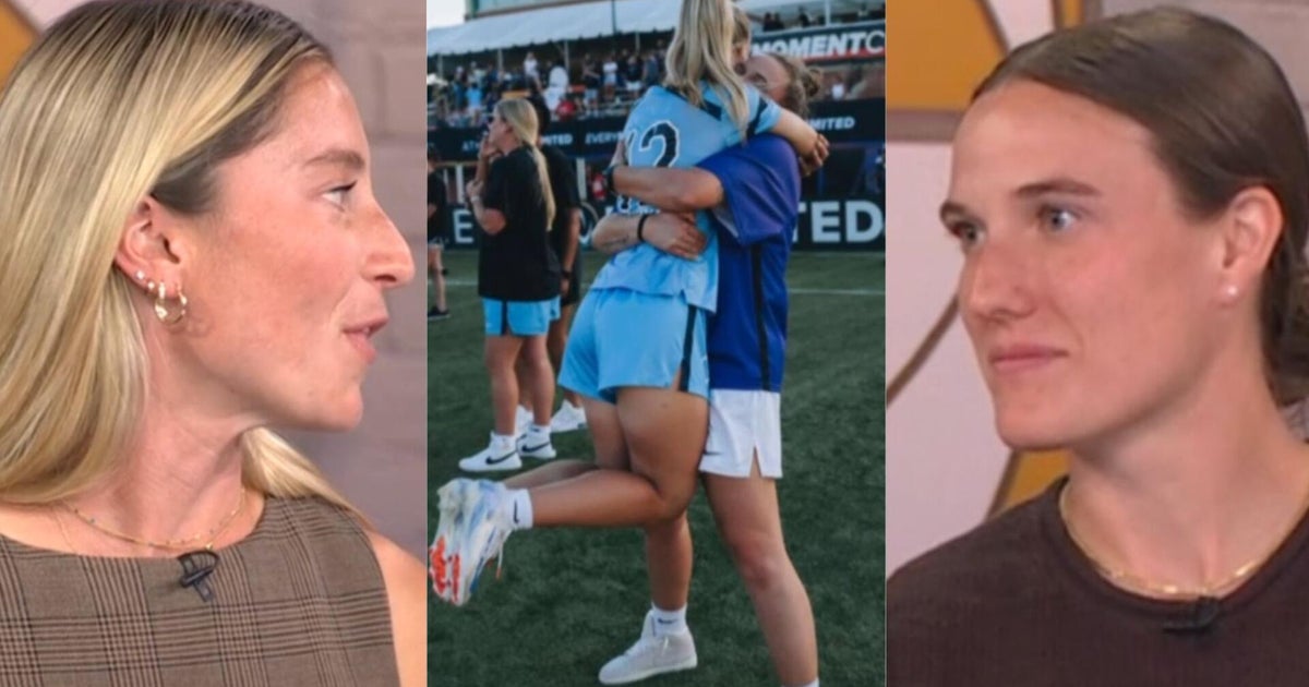 Lacrosse power couple Taylor Moreno and Ally Kennedy enjoy their own "Heated Rivalry"
