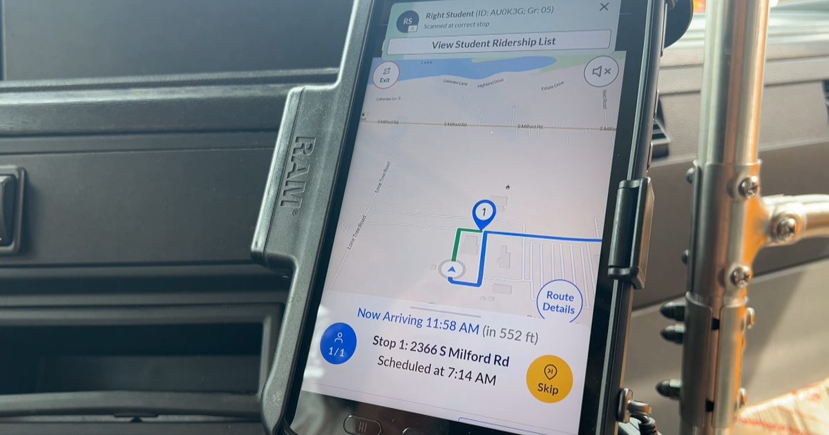 Huron Valley Schools district uses bus app, scan cards to ensure student safety