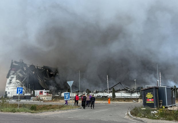 Wildberries warehouse in Moscow region on fire after Ukrainian drone attack