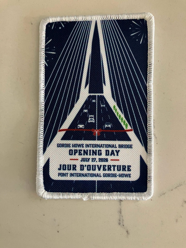 Gordie Howe Bridge commemorative patch 