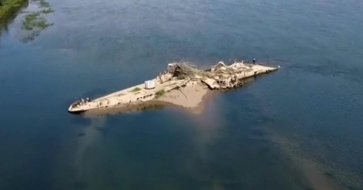 "Sava's Titanic" wreckage emerges in Serbia as rivers dry up
