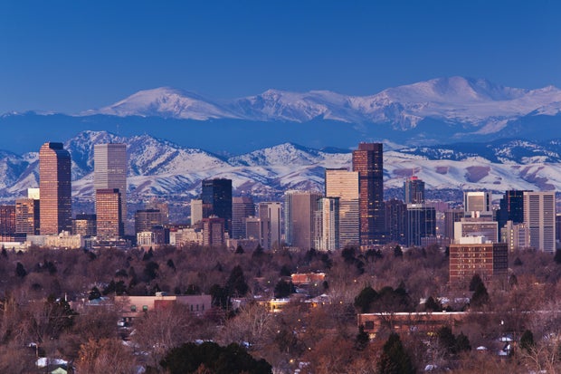 Rocky Mountains from the east