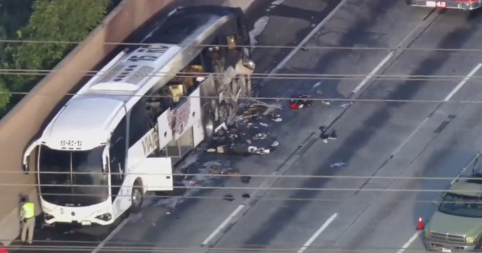 Deadly bus crash on the eastbound 60 Freeway in the City of Industry closes several lanes