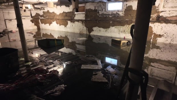 Flooded basement