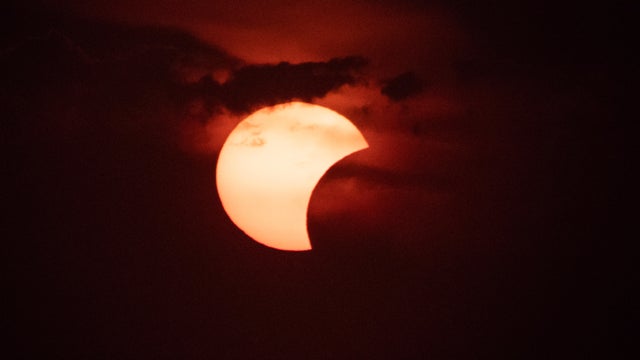 Partial Solar Eclipse Visible Over Italy 