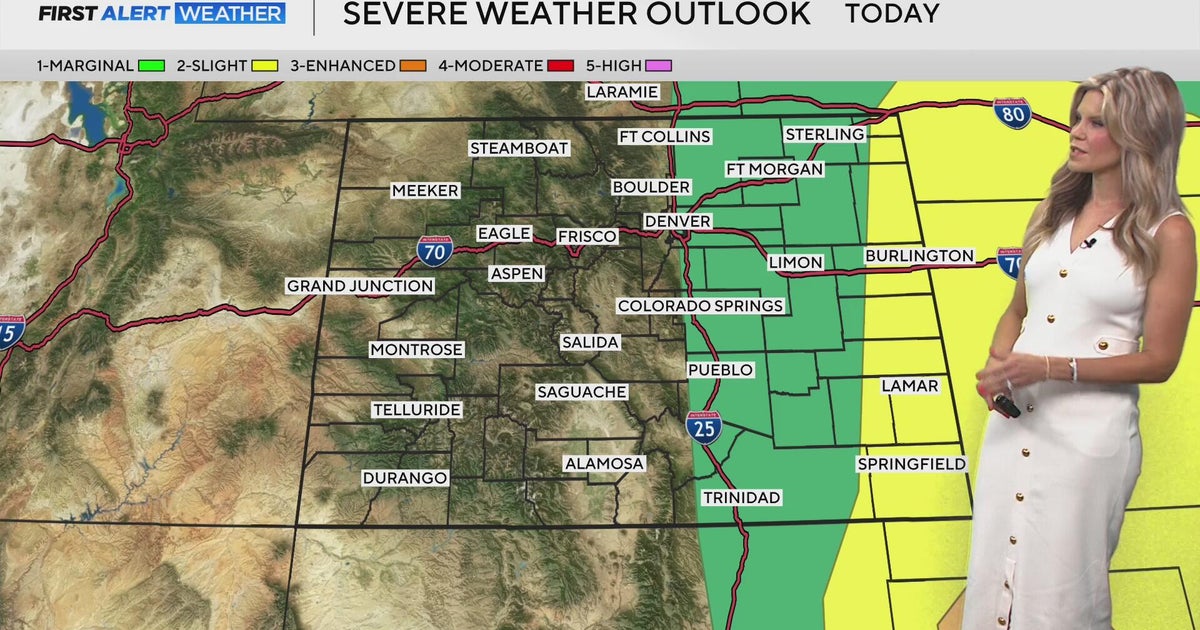 Severe storms possible around Denver this afternoon