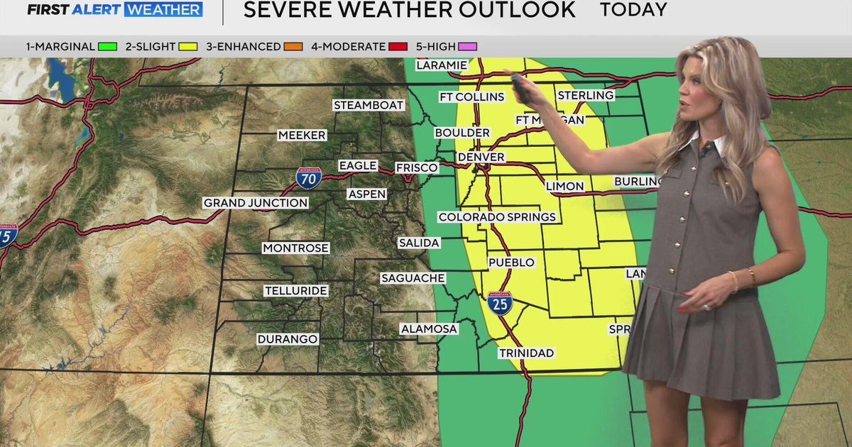 Severe storms possible in Denver, hot and dry by Friday