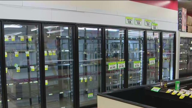empty store shelves in gary 