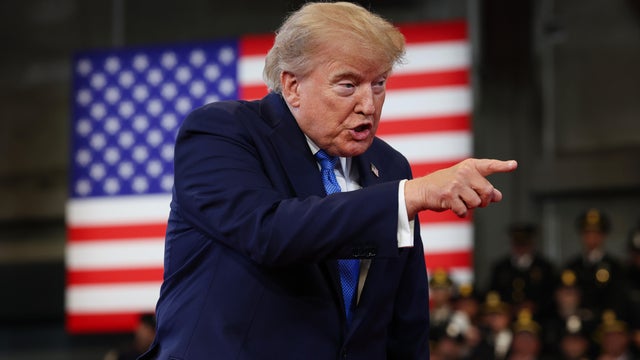 President Trump Speaks At The Nassau County Police Academy Center 