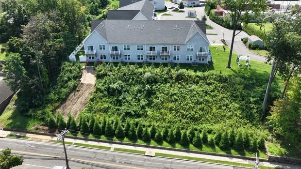Mudslide behind condo