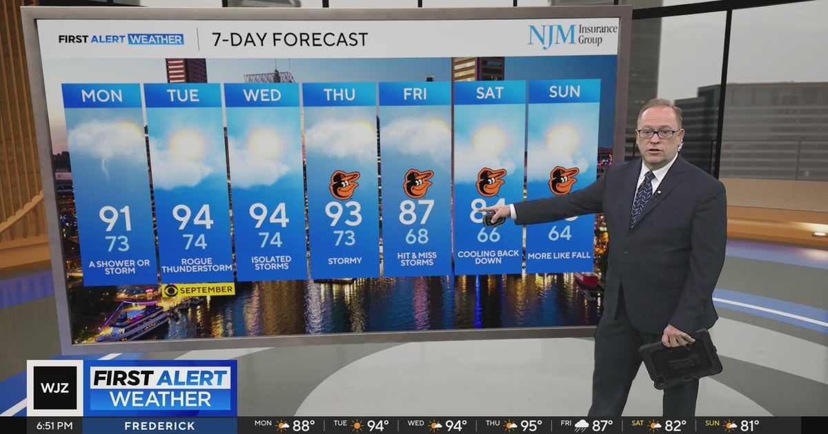 Steamy weather returns to Maryland this week