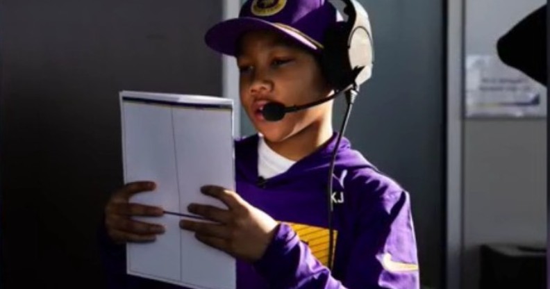 11-year-old with bone cancer used football to stay strong — then got to coach the Minnesota Vikings