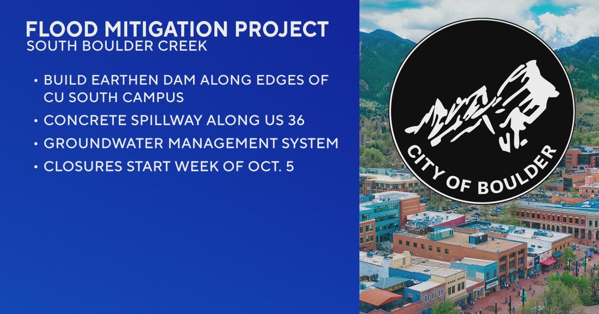 City of Boulder to begin construction on flood mitigation project