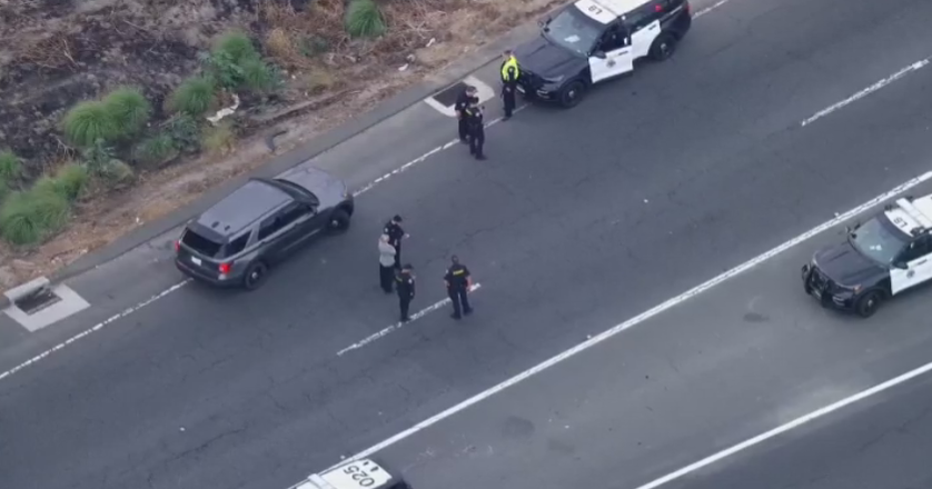 All lanes of the northbound 710 Freeway in Long Beach closed after pursuit ends in police shooting
