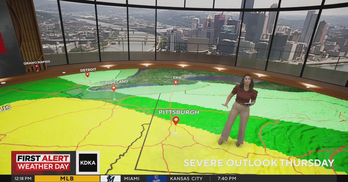 Strong storms possible in the Pittsburgh area on Wednesday and Thursday | First Alert Weather