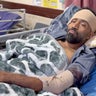 Injured victims lie in hospital beds following an attack at a wedding near Sirik, a coastal area on the Strait of Hormuz, Sept. 2, 2026, in this screen grab taken from a handout video. 