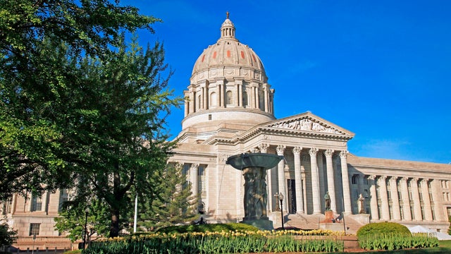 Missouri state capitol building in Jefferson City 