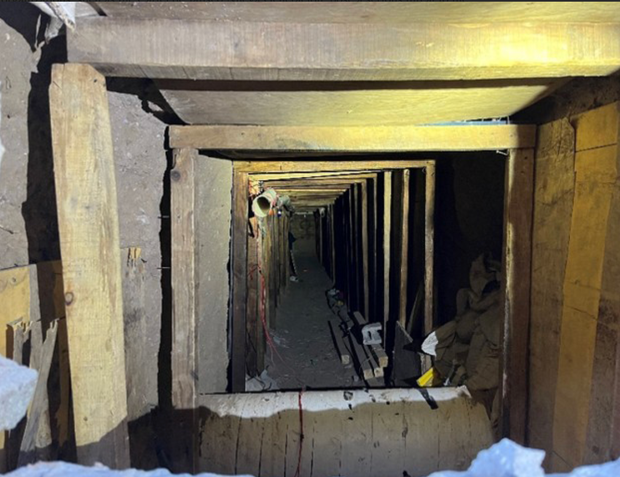 A photo of the tunnel provided by the Justice Department.